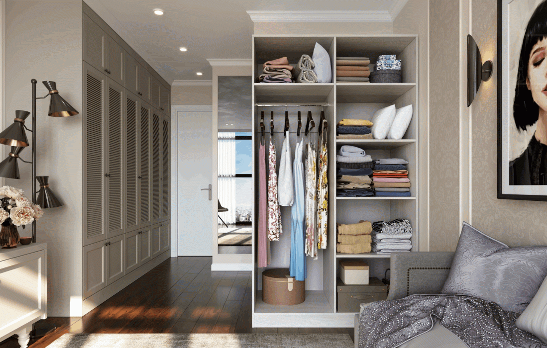 Шкафы двухстворчатые, Шкаф платяной 60