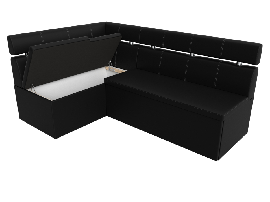 Диваны угловые кухонные, Кухонный угловой диван Классик левый угол, экокожа