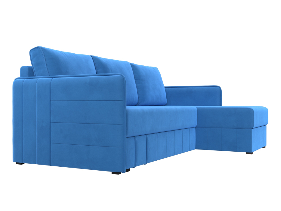 Диваны угловые в гостиную, Диван угловой Слим универсальный угол, велюр