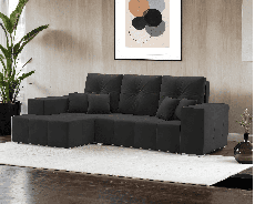 Диваны угловые в гостиную, Диван угловой Монреаль Левый угол (Велюр)