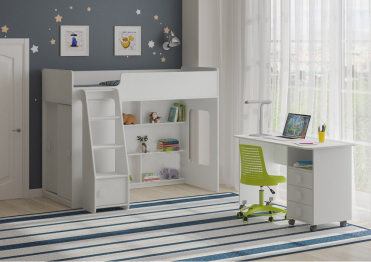 Кровать чердак Легенда 42.5.7 Белое Дерево