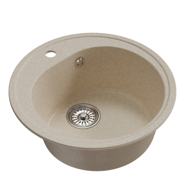 Кухонные мойки, Мойкa ML-GM11 круглая, 500мм (глуб. чаши 180) NEW*