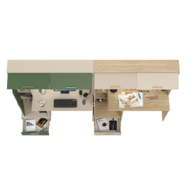 Столы письменные с надстройкой Лайт 03.243Н