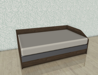 Модульная система Карина Кровать КР-119 Гикори Джексон Темный