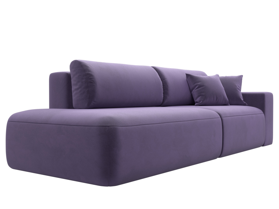 Диваны еврокнижки, Диван прямой Лига-036 Модерн подлокотник справа, велюр