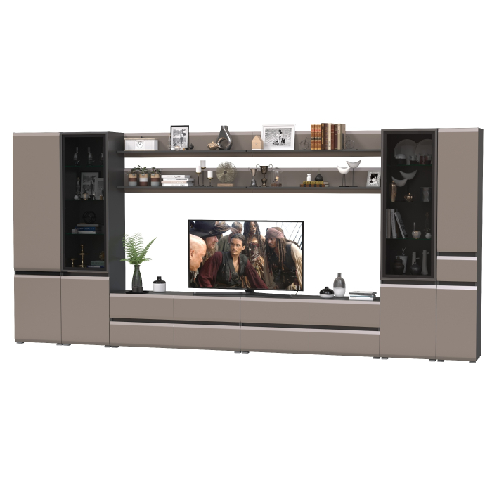 Стенки для гостиной, Сидней мебель в гостиную модульная комплектация № 118