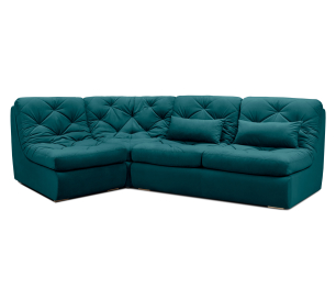Модульный угловой диван Борнео со спальным местом, велюр