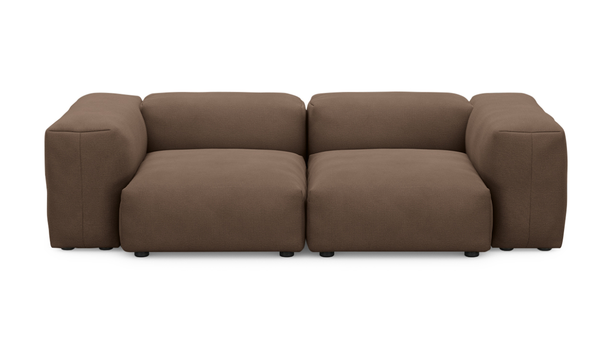 Диваны прямые, Прямой диван Фиджи двухсекционный, велюр