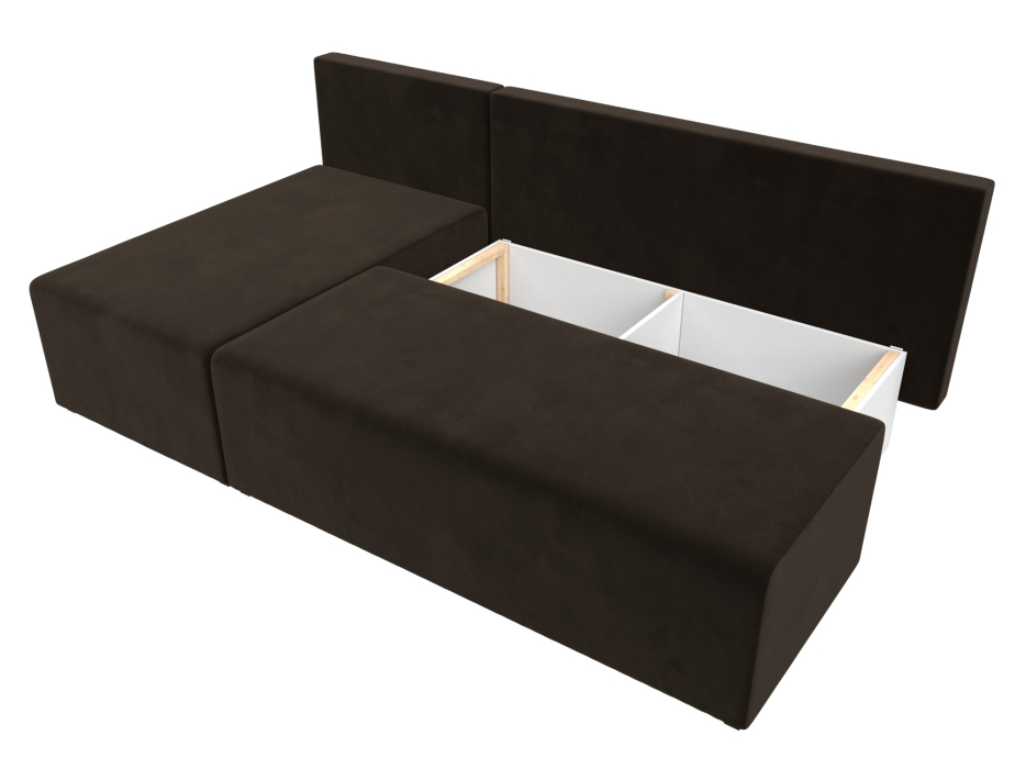 Диваны угловые в гостиную, Угловой диван Поло левый угол, микровельвет