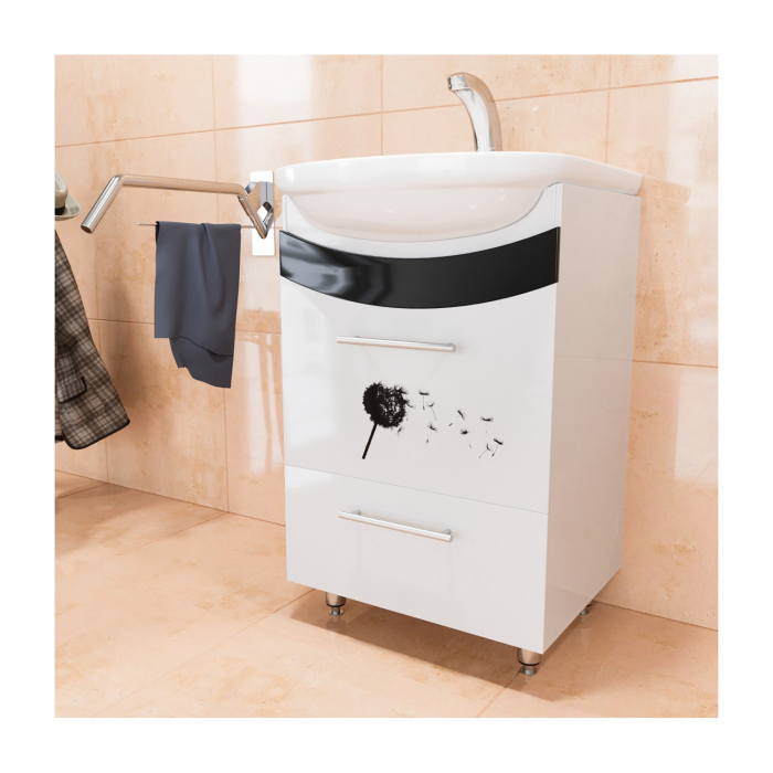 Тумбы без раковины, Тумба д/ванной РАДУГА-52 ОДУВАНЧИК под умывальник Альфана-52