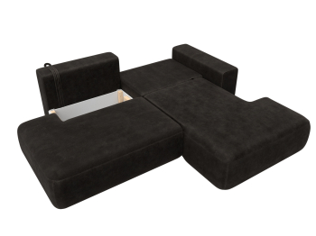 Диван угловой Лига-036 НПБ Модерн правый угол, велюр BRUT