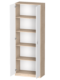 Распашной шкаф Лайф с полками 80*40*215 Дуб сонома