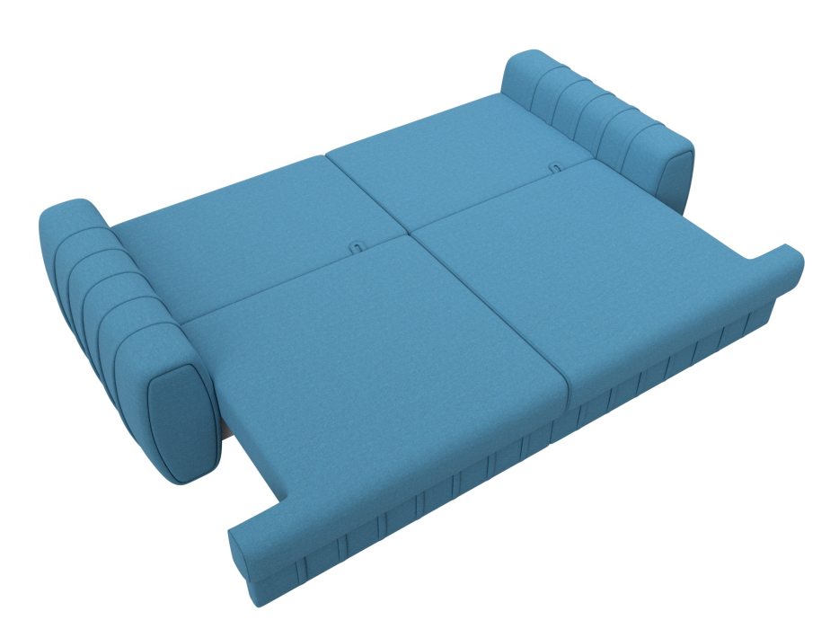 Диваны еврокнижки, Диван прямой Лига-057 НПБ, рогожка Амур