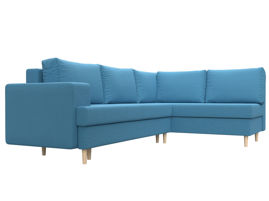 Диваны угловые в гостиную, Диван угловой Сильвана правый угол, рогожка Амур