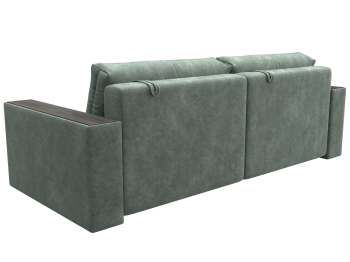 Диван прямой с декором Лига-049 НПБ, велюр BRUT