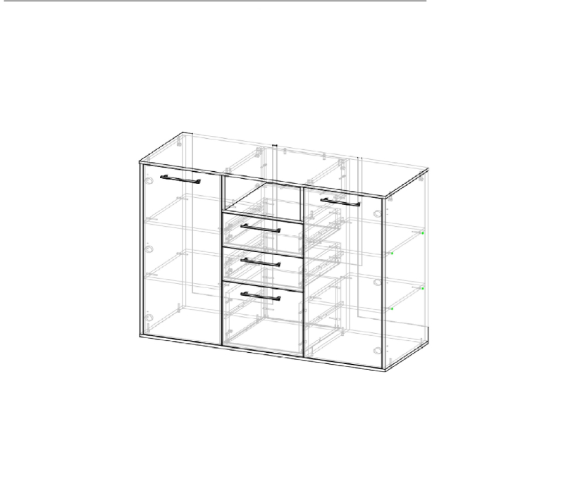 Комоды, Комод с нишей Бастион