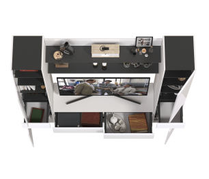 Два пенала с ящиком с двумя полочками и ТВ-тумбой Сидней