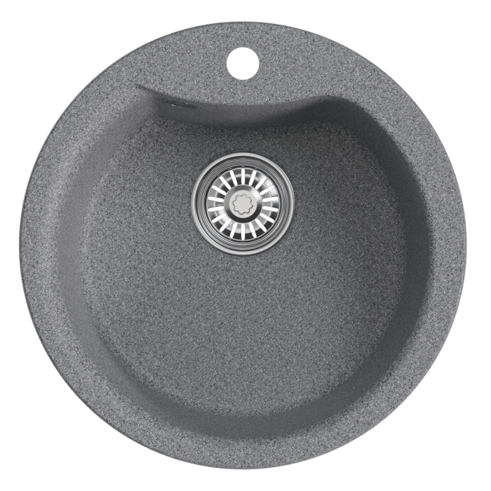 Кухонные мойки, Мойкa ML-GM12 круглая, 480мм (глуб. чаши 210) NEW*