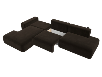 Диван угловой Лига-036 Модерн Лонг левый угол, микровельвет