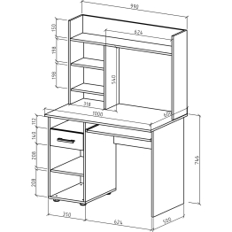 Письменный стол Остин-10К