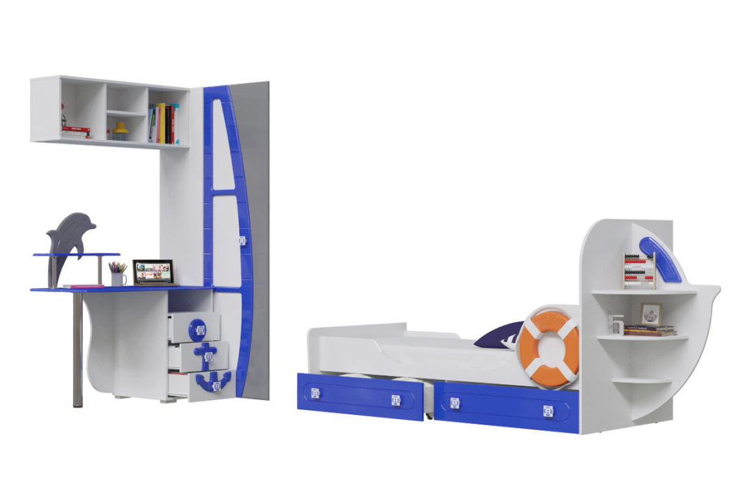 Для девочек, Набор мебели в детскую Парус Комплектация № 3