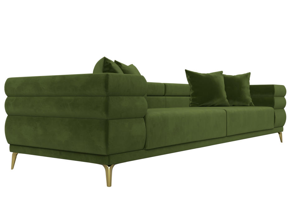 Дизайнерские диваны для гостиной, Прямой диван Лига-021, микровельвет