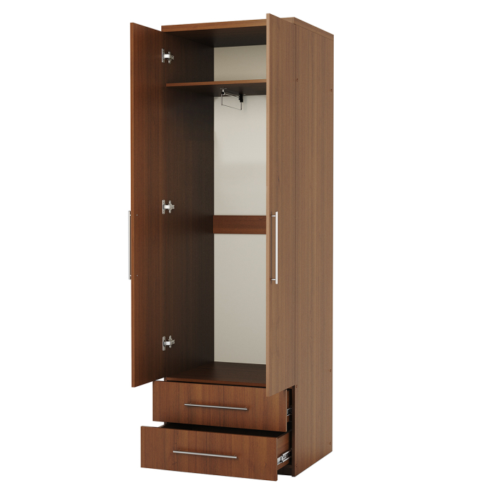 Для одежды, Шкаф для одежды с ящиками Комфорт МШЯ-21 100х45 с зеркалами