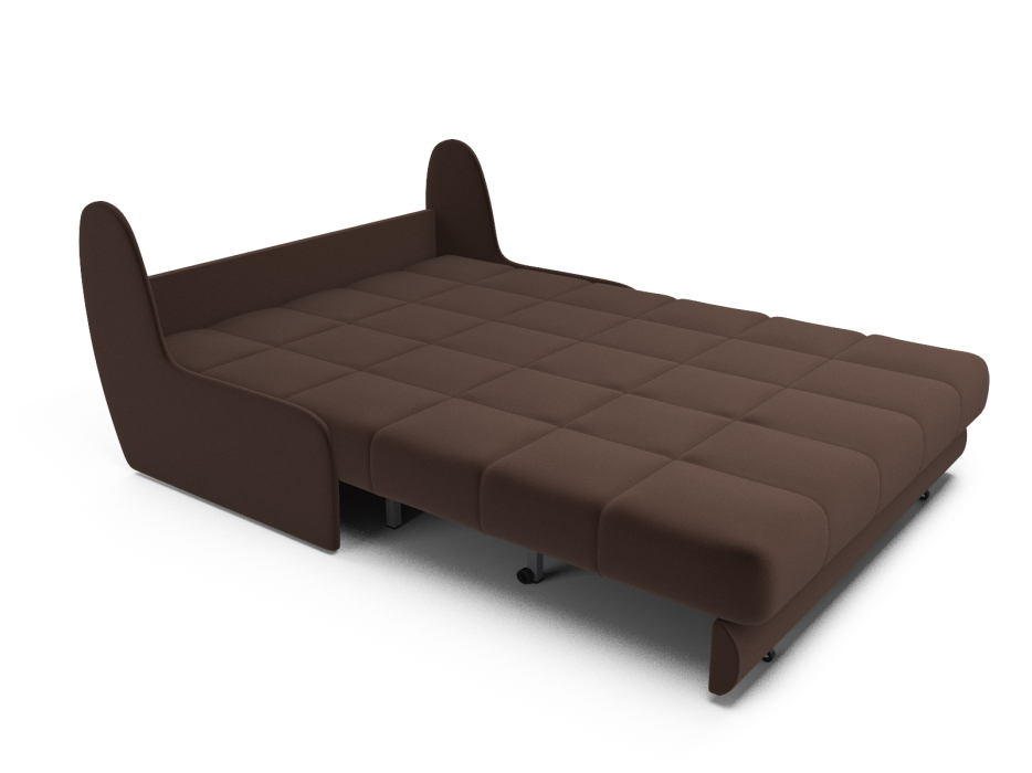 Диваны с ящиком для белья, Диван аккордеон Барон №2 НПБ 180х200 Микровелюр