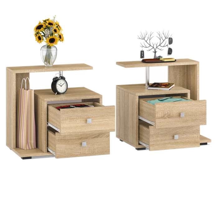 Прикроватные тумбы, Комплект прикроватных тумб Камелия