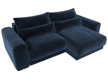 Диван угловой Лига-056 НПБ угол универсальный, велюр TOWER