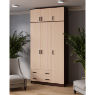 Для одежды, Шкаф с антресолью Лагуна 120 см