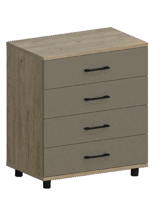 Комоды, Модульная система Грейс Комод КМ-5032  Гикори Джексон Светлый