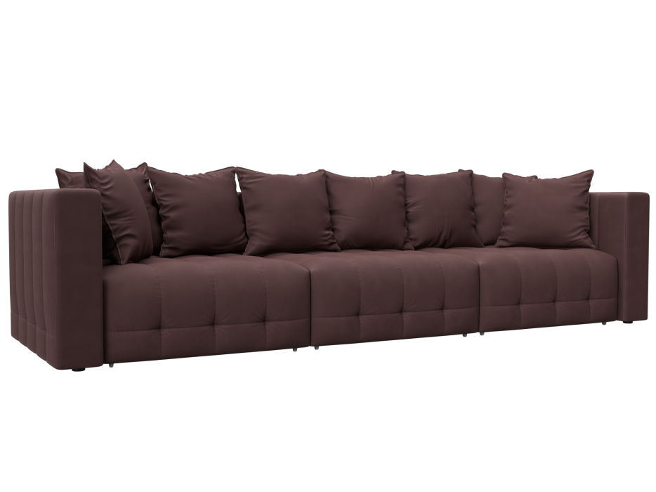 Дизайнерские диваны для гостиной, Диван прямой Лига-052 НПБ Лонг, замша JOLY