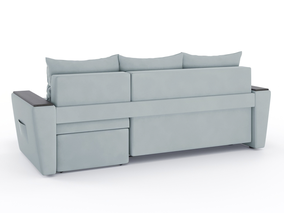 Диваны угловые в гостиную, Диван-кровать угловой Дубай Майами еврокнижка трехсекционная, велюр