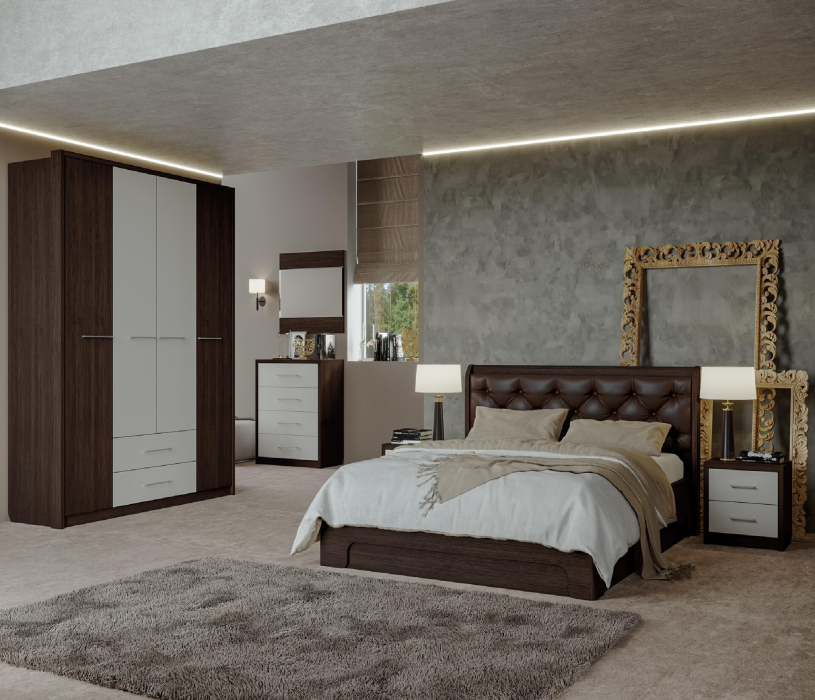 Спальные гарнитуры, Модульная спальня Луна (композиция 1)