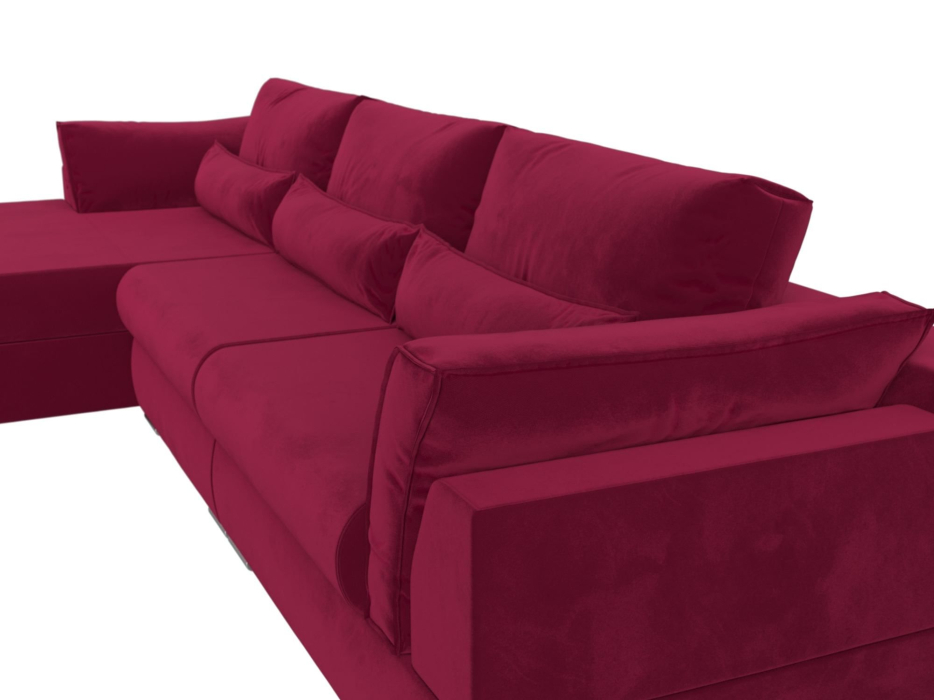 Диваны угловые в гостиную, Угловой диван Пекин Long угол левый, НПБ, микровельвет