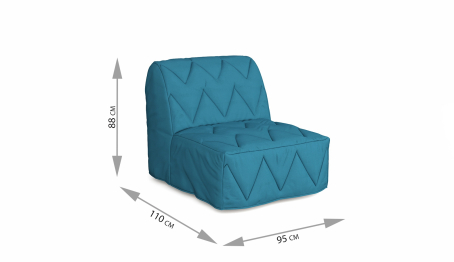 Кресло-кровать Вилли голубой