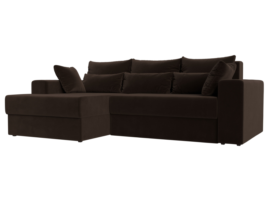 Офисные диваны, Угловой диван Майами левый угол, микровельвет