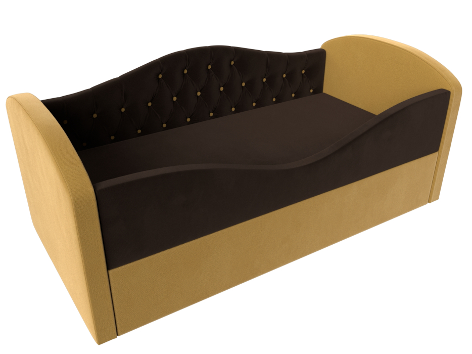 Кровати одноярусные, Детская кровать Сказка Люкс, микровельвет