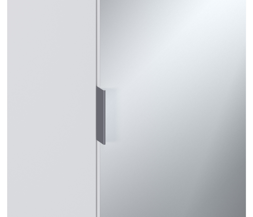 Шкафы пеналы, Мальта СБ-3262 Шкаф 1 дверный Белый с зеркальным фасадом