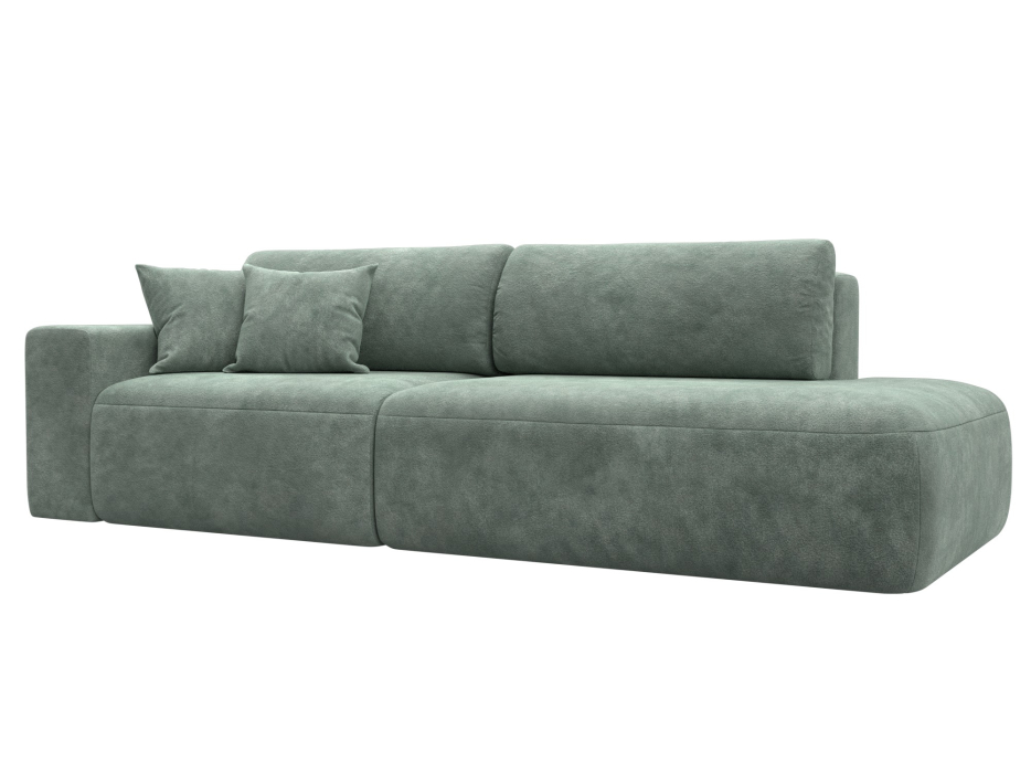 Диваны еврокнижки, Диван прямой Лига-036 НПБ Модерн подлокотник слева, велюр BRUT