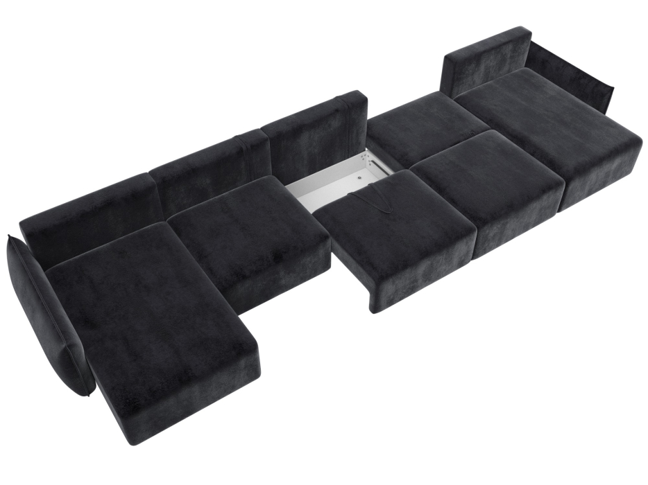 Диваны еврокнижки, Диван п-образный Лига-051 НПБ МегаЛонг, велюр TOWER