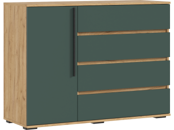 Комод Норд 1 дверь/4 ящика 1200,  матовый