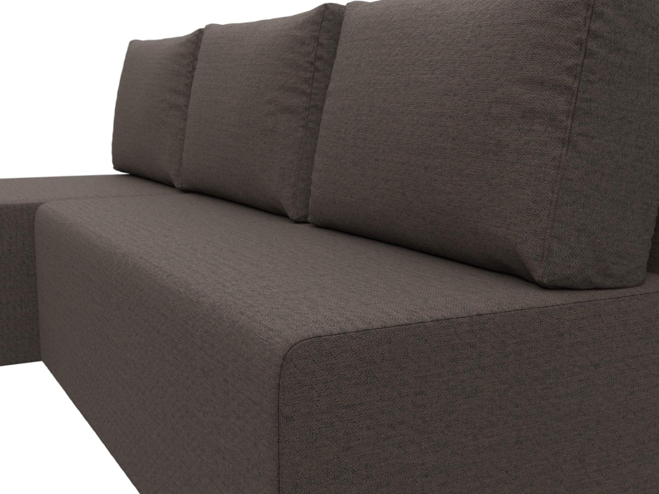 Диваны угловые в гостиную, Диван угловой Поло левый угол, рогожка Амур