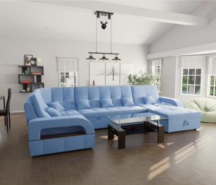 Модульный диван Майами-4,микровелюр,антивандальная ткань,венеция