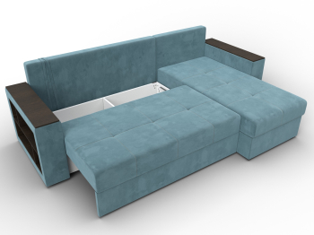 Диван угловой Дубай Лайт угол универсальный, велюр