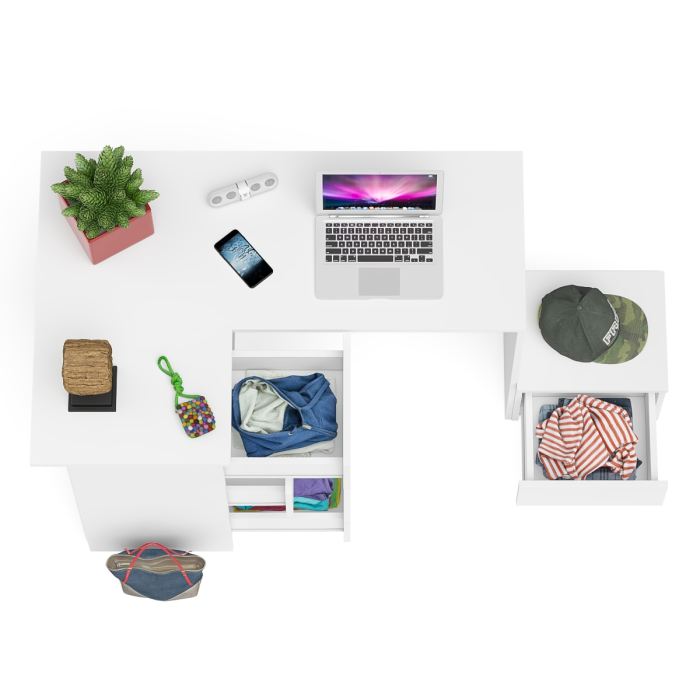 Угловые, Компьютерный стол угловой Мори МС-16 левый и тумбочка на 400