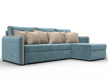 Диван угловой Лига-078 угол универсальный, велюр SEVEN