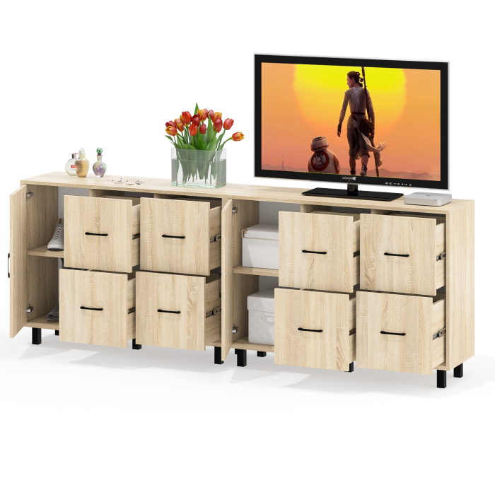 ТВ-тумбы, Два комода РВК 125-1204 с дверкой и 4-мя ящиками