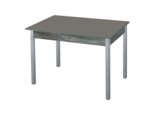 Обеденные столы, Альфа стол обеденный фотопечать опора квадро серебристый металлик 